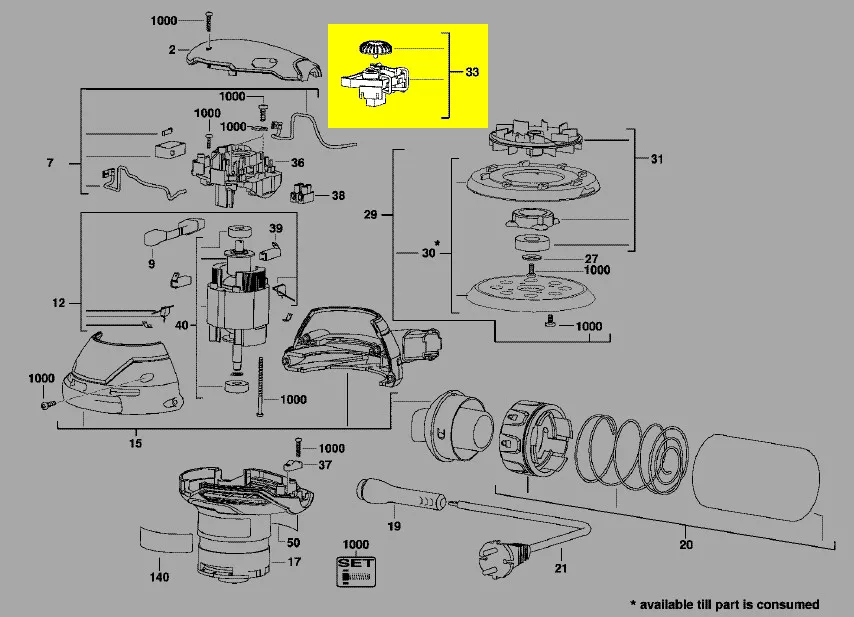 Interrupteur variateur réf. 201620006 AEG